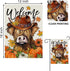 Welcome Fall Highland Cow Decorative Garden Flag, Autumn Farm Animal Pumpkin Maple Leaves Yard Outside Decorations, Thanksgiving Farmhouse Rustic ...
