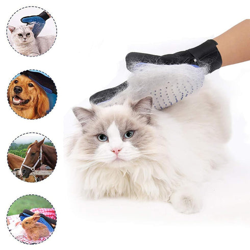 Dog Washing Gloves Brush for Pet: JOANGIHC 3PCS Dogs Shampoo Grooming Hair Brush, Cat Scrubber for Bathing, Puppy Shedding Wash Massage Gloves, Ha...