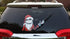 Jack Nightmare Santa Claus Waving Winter WiperTag USA Christmas with Decal attaches to rear vehicle wiper blade...