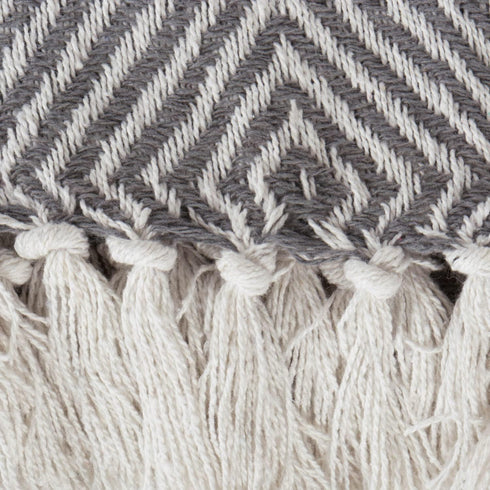 DII Diamond Throw Collection Woven Cotton, 50x60, Mineral Gray...
