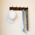 Wall Mount Coat Rack Coat Hooks, Wall hat Hanger,Walnut,2 Pack...