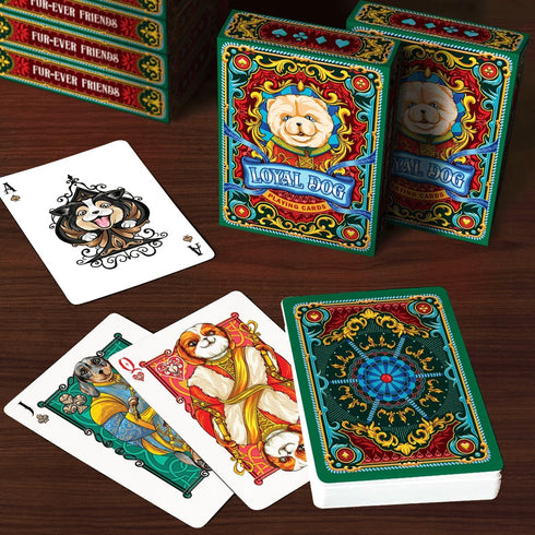 Loyal Dog Playing Cards for Adults Teens Family Royalty Animal Themed Card Gifts...