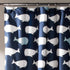 Lush Decor Whale Shower Curtain - Fabric Ocean Fish Animal Print Design for Kids, 72" x 72", Navy...