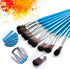 10pcs Mop Brush for Acrylic Painting, 1 Inch Oval Blending Brushes for Acrylic Painting, Paint Brushes with Wooden Handle for Acrylic Paint, Water...