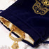 ARTSY CRAFTS 6x9" Hamsa Hand Velvet Jewelry Pouch Gift Bags, Fatima Hand Evil Eye Velvet Drawstring Oracle Tarot Card Rune bags Dice Bag (Royal Bl...