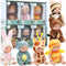 Hanaive 6 Pcs Mini Baby Dolls 4 Inch Lifelike Realistic Baby Dolls Mini Reborn Cute Baby Dolls Tiny Baby Doll Easter Egg Fillers Birthday Gifts Se...