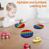 Alphabet Pop Fidget Toy Letters ABC Numbers Learning and Educational Toys Round Sensory Toys Popper Games Stress Relief Gifts for Kids 2 Packs Sin...