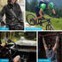 Accmor Genuine Leather Cycling Fingerless Gloves, Outdoor Driving Motorcycle Sport Half Finger Glove for Men Women Teens...