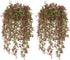 Artificial Hanging Vine, Sweet Potato Leaves Plastic Plants Greenery Faux Ivy Garland Fake Plant UV Resistant for Indoor Outdoor Garden Door Wall ...