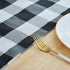 Black & White Buffalo Check Farmhouse Cotton Blended Table Runner for Family Dinners or Gatherings, Indoor or Outdoor Parties, Everyday Use 12" x ...