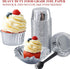50 Pack Foil Cupcake Liners With Dome Lids,LNYZQUS 5.5 Oz Large Muffin Cups Cupcake Cups,Disposable Muffin Tins Foil Ramekins Pans Cupcake Wrapper...