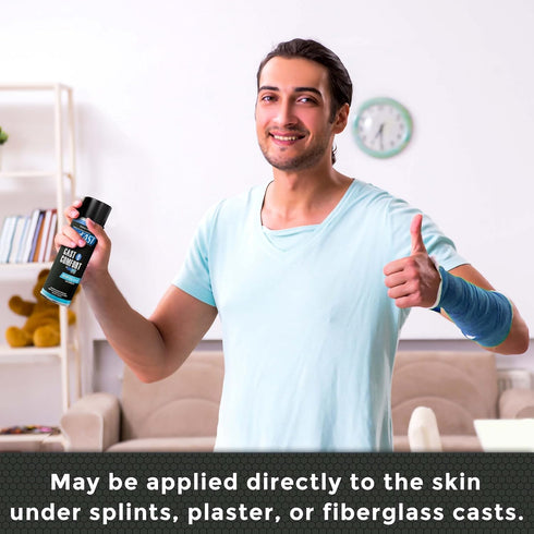 Cast Comfort Itching and Odor Relief Spray - Cools and Relieves Itchy Cast While Cleaning and Preventing Smell- Blue...