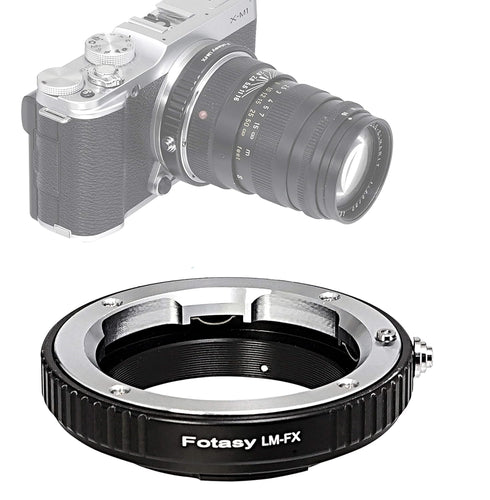 Fotasy Copper Leica M Lens to Fuji X Adapter, Leica M Mount to X-Mount Adapter, Compatible with Fujifilm X-Pro1 X-Pro2 X-E1 X-E2 X-E3 X-A5 X-M1 X-...