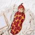 3D Funny Realistic Food Pepperoni Cheese Pizza Newborn Baby Swaddle Blanket with Beanie Hat Baby Receiving Blanket Soft Baby Sleep Sack Baby Wraps...