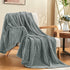 inhand Grey Leaves Pattern Throw Blanket for Couch, Super Soft Flannel Cozy Lightweight Fuzzy Blankets for Women, 50 x 60 Inches...