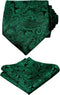 Alizeal Mens Paisley Tie Handkerchief Casual Floral Necktie Set...