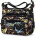 Womens Nylon Floral Shoulder Bag Crossbody Bag Messenger Bags Travel Handbags With Adjustable Strap Waterproof...