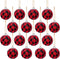 Deloky 16Pcs Buffalo Plaid Fabric Ball- 2.16 Inch Small Christmas Fabric Wrapped Balls Hanging Ornament for Christmas Tree Party Decoration Suppli...