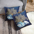 Emvency Throw Pillow Cover Blue Seashore Indigo Ocean Coral Seashells Beach House Gray Coastal Decorative Pillow Case Home Decor Square 20 x 20 In...