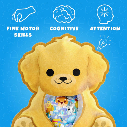 BIZYBOO - The Original Seek & Find Plush - Hidden Object Search Problem Solving Educational Matching Game for Kids 2 and Up (Marshy)...