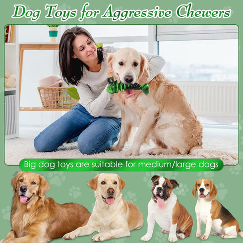 Dog Toys for Aggressive Chewers: Dog Toys for Large Dogs - Tough Dog Toys - Large Dog Toys - Indestructible Dog Toys for Large/Medium/Super Chewer...