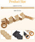 Hercicy 3 Pcs Rattan Straw Woven Belt Bohemian Waist Rope Braid Belts for Women, Trendy Boho Ladies Skinny Dress Belt Multicolor...