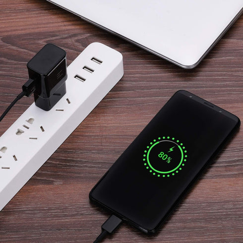 Adaptive Fast Charging Block USB Wall Charger Plug Travel Adapter Android Phone Charger for Samsung Galaxy S24/S23/S22/S22 Ultra/S21/S20/S10/S9/S8...