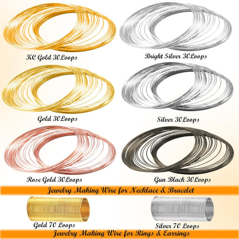 EuTengHao Jewelry Memory Wire Stainless Steel Craft Wire for Jewelry Making Necklace Bracelet Ring Earring Crafts Supplies DIY Jewelry Making Wire...