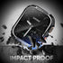 Suitisbest Metal Rugged Case for Apple Watch 44mm Case Screen Protector, Shockproof Protective Case Bumper 9H Tempered Glass Screen Protector Cove...