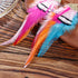 lureme Bohemian Style Boho Multicolor Pheasant Feathers Dangle Earrings for Women and Girls (er006359)...