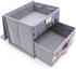 FINEX Gray Mouse Grey Foldable Storage Organizer Box for Desk - with Removable Drawer Collapsible...