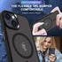 QLTYPRI Magnetic iPhone 12 Case/iPhone 12 Pro Case (6.1 inch) Compatible with Wireless Charger, Protective Shockproof Translucent Case Matte Slim ...