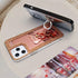 LUVI Mirror Case for iPhone 12/iPhone 12 Pro 6.1 inch Bling Diamond Glitter Case with Bear Ring Holder Kickstand Stand Rhinestone Crystal Cute for...