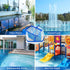 Pool Skimmer Net & Pool Brush Head, Fine Mesh Pool Net Skimmer with Sturdy Frame & Professional Pool Brushes for Cleaning Pool Walls, Durable Fine...