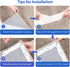 Rug Tape,16 Pcs Dual Sided Washable Removable Rug Stopper for Area Rug, Non Slip Adhesive Prevent Curl for Hardwood Floors and Carpet Corners...