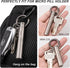 TISUR Small Keychain Pill Holder ?Titanium Metal Travel Pill Case Portable Pill Organizer Container for Purse Waterproof EDC Medicine Bottle C34.....