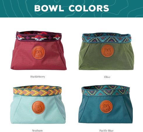 Wilderdog Backpacking Bowl - Holds Food & Water Up to 64oz - Olive...