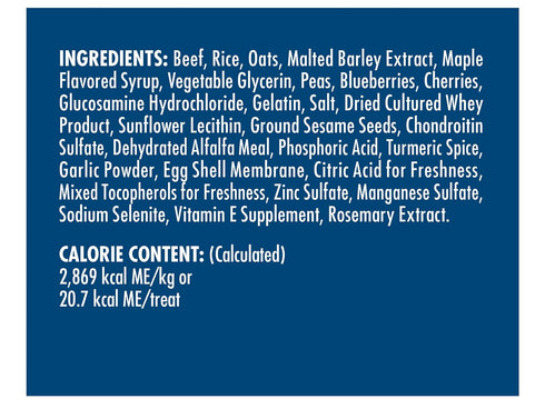 Zuke's Hip Action Dog Treats, Beef Recipe, Natural & Tender Dog Treats with Hip & Joint Support, Dog Treats for Adult Dogs 6 Ounce (Pack of 2)...