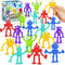 Baby Suction Toy Bath Toys: 18PCS Robot Bath Toys for Toddlers, No Hole Bath Toy for Boys Girls Travel Toy Gift, Window Sensory Toys for Fun & Cre...