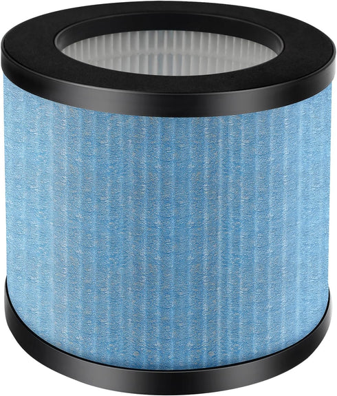 True HEPA TPAP002 Filter Replacement Compatible with TOPPIN TPAP002 HEPA Air Purifier Comfy Air C1, H13 Grade 4-in-1 Toppin Air Filter & Activated...