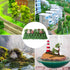 28 Pcs Model Trees Fake Miniature Trees Diorama Supplies Model Scenery Supplies Miniature Garden Accessories with Faux Moss Snow Leaves Decor for ...