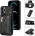 SZHAIYU Wallet Crossbody for iPhone 13 Pro Max Phone Case with Lanyard Strap Credit Card Holder 6.7'', PU Leather Protective Handbag Zipper Purse ...