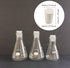 10 Pcs 1# White Solid Rubber Stoppers Tapered Lab Plugs, Dia. 19mm x Dia. 14mm - Height 26mm...