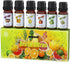 Citrus Fruity Essential Fragrance Oil Set for Slime Candle Soap Making Aromatherapy Diffuser,Passion Friut,Orange,Lemongrass,Lemon,Bergamot,Grapef...
