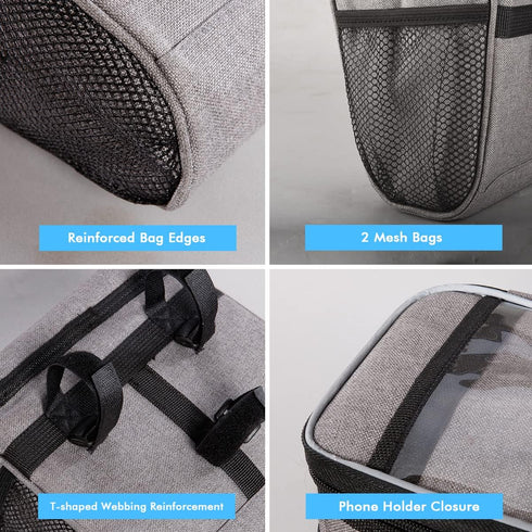 Bike Handlebar Bag, Bike Basket Front, Scooter Bag with Bike Phone Mount, Bike Cooler Bicycle Basket Road Mountain Bike Pouch Pack Cycling Accesso...