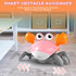 Crawling Crab Toy, Infant Tummy Time Baby Toys, Fun Interactive Dancing Walking Moving Toy Babies Sensory Induction Crabs with Music, Baby Toys Bo...
