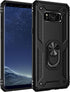 Samsung Galaxy S8 Plus Case with HD Screen Protectors, Androgate Military-Grade Metal Ring Holder Kickstand 15ft Drop Tested Shockproof Cover Case...