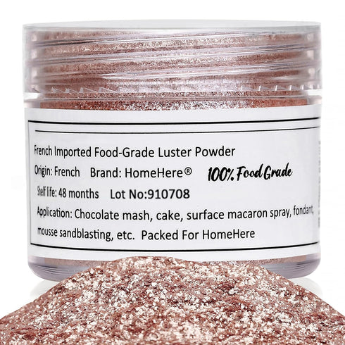 HomeHere Edible Luster Dust Food-Grade Glimmer Powder Glitter for Cake Decorating 7g, Disco Diamond Dust, Edible Sprinkle Glitter for Cocktails Dr...