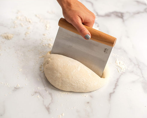 Nordic Ware Dough Cutter with Beechwood Grip, Stainless Steel Blade...