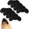 Heel Pads for Shoes That are Too Big, 4 Pairs Foamed Cotton Heel Cushions for Pain Relief & Tighter Fit, Filler Improved Shoe Fit and Comfort (Bla...
